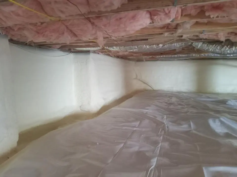 Crawl space encapsulation with closed-cell spray foam for Roof Maintenance in Raymondville